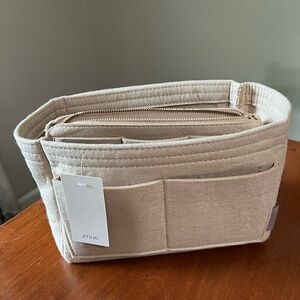 NWT Ztujo felt Bag Organizer insert beige